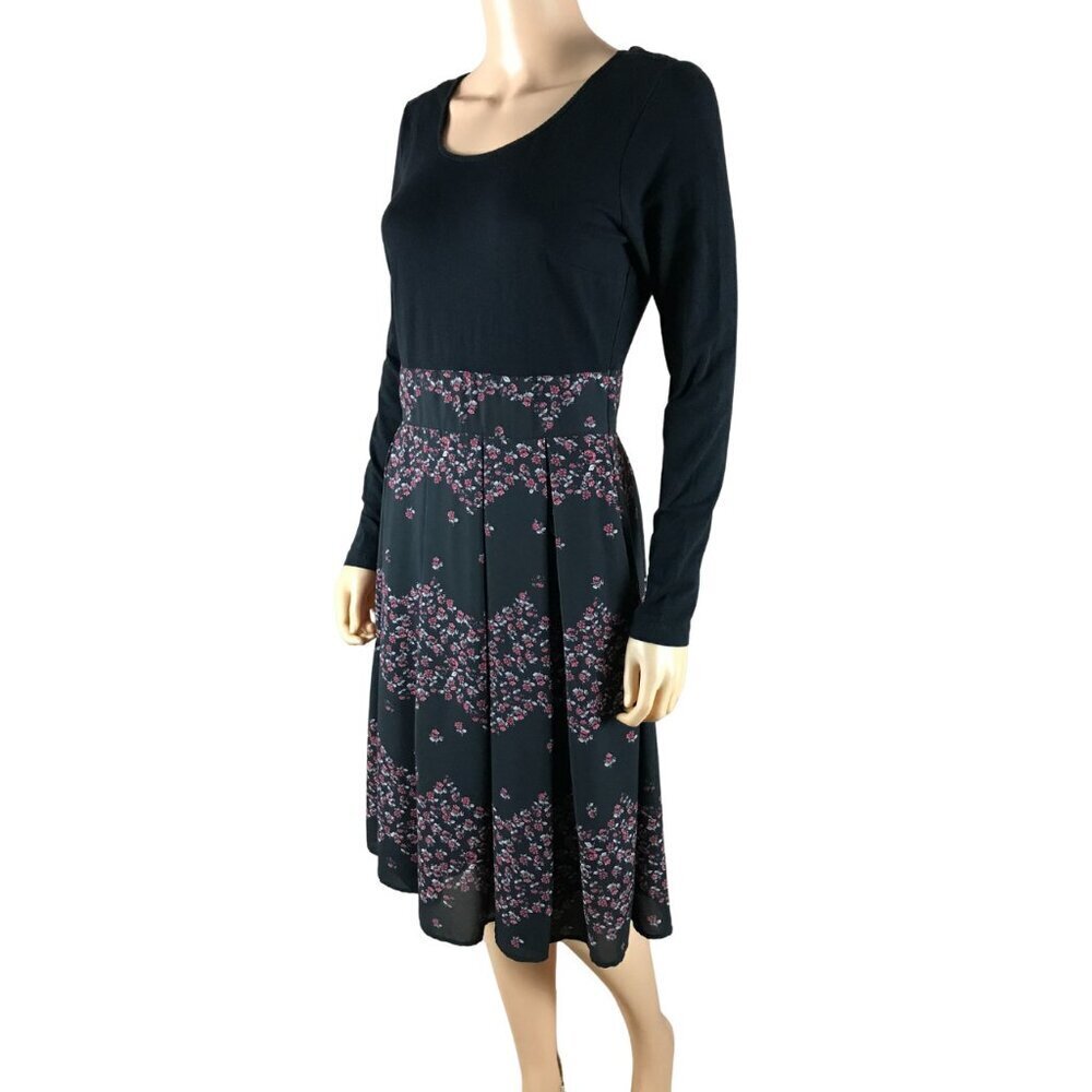 eShakti Empire Waist Pleated Dress Size 4